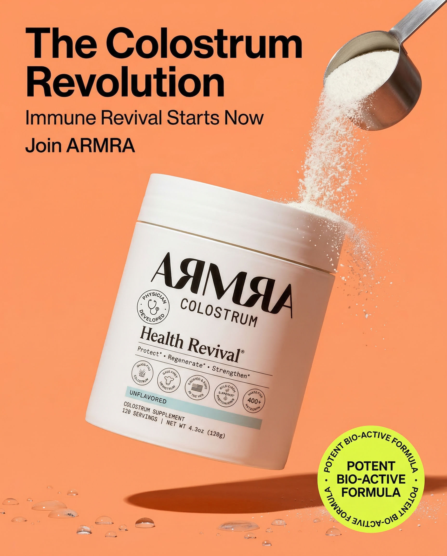 Static ad creative spec work โ supplement category