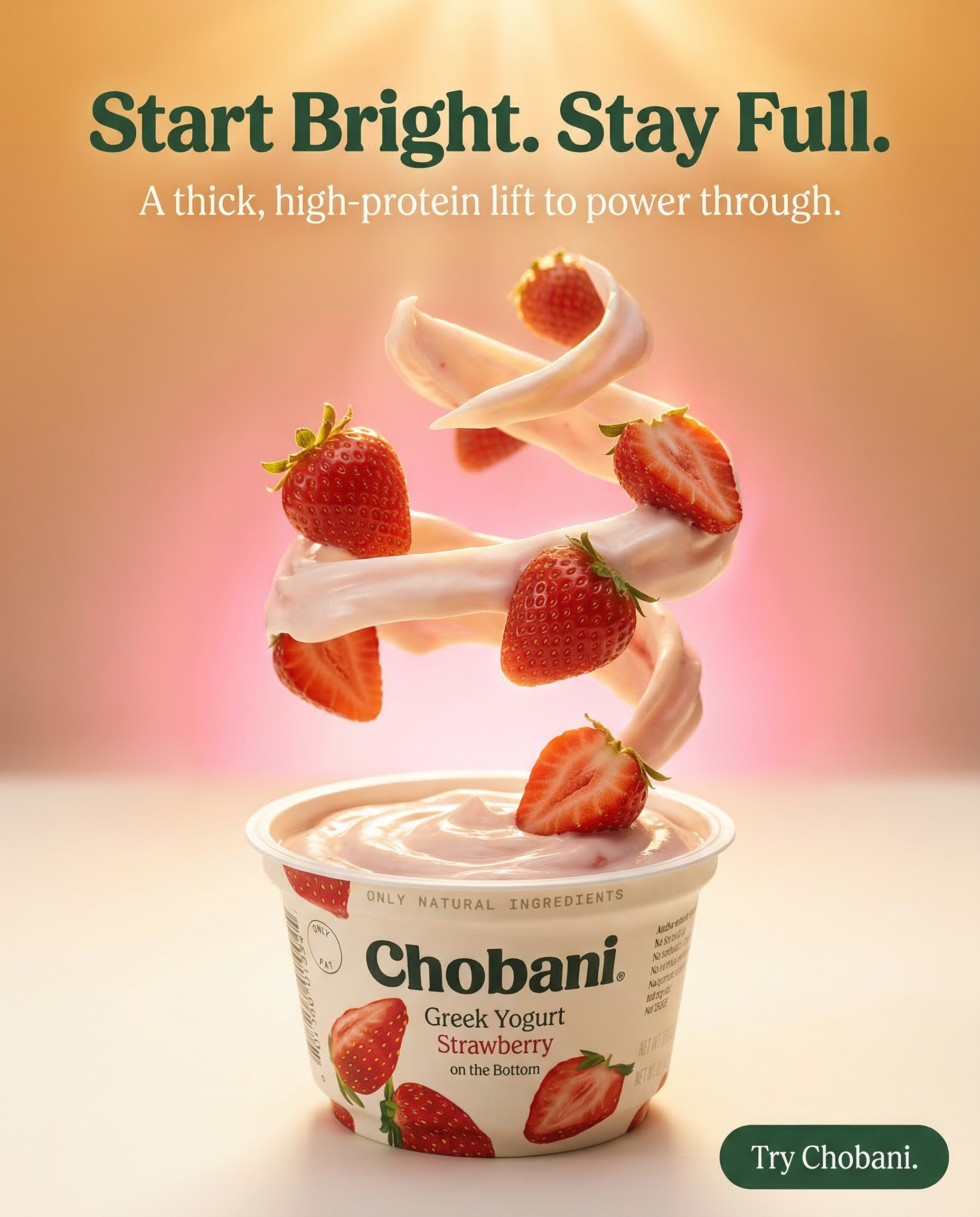 Chobani snack creative